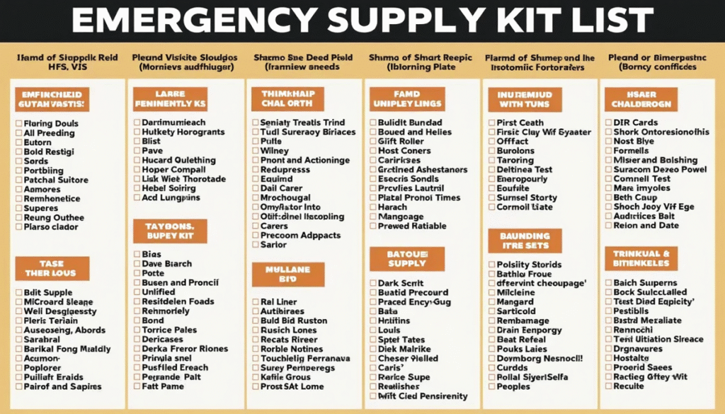 Emergency Supply Kit List 3